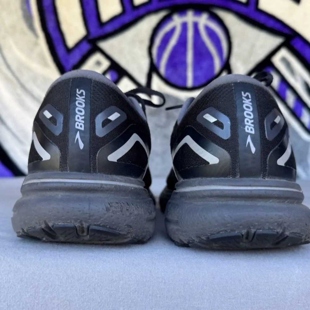 Size 12‎ - Men's Brooks Ghost 15 Running Shoes Triple Black 1103932E020